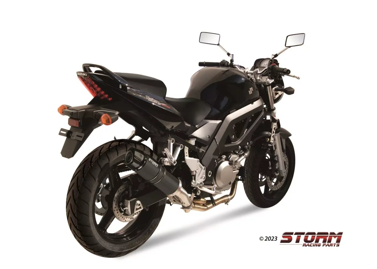 STORM By MIVV GP-C Edelstahl Schwarz SUZUKI SV 650 04-15