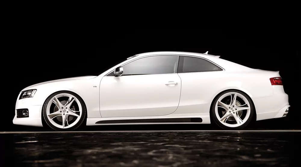 Rieger Heckschürzenansatz für Audi A5 S5 (B8/B81) - Coupé 06.07-07.11 (bis Facelift) carbon optik