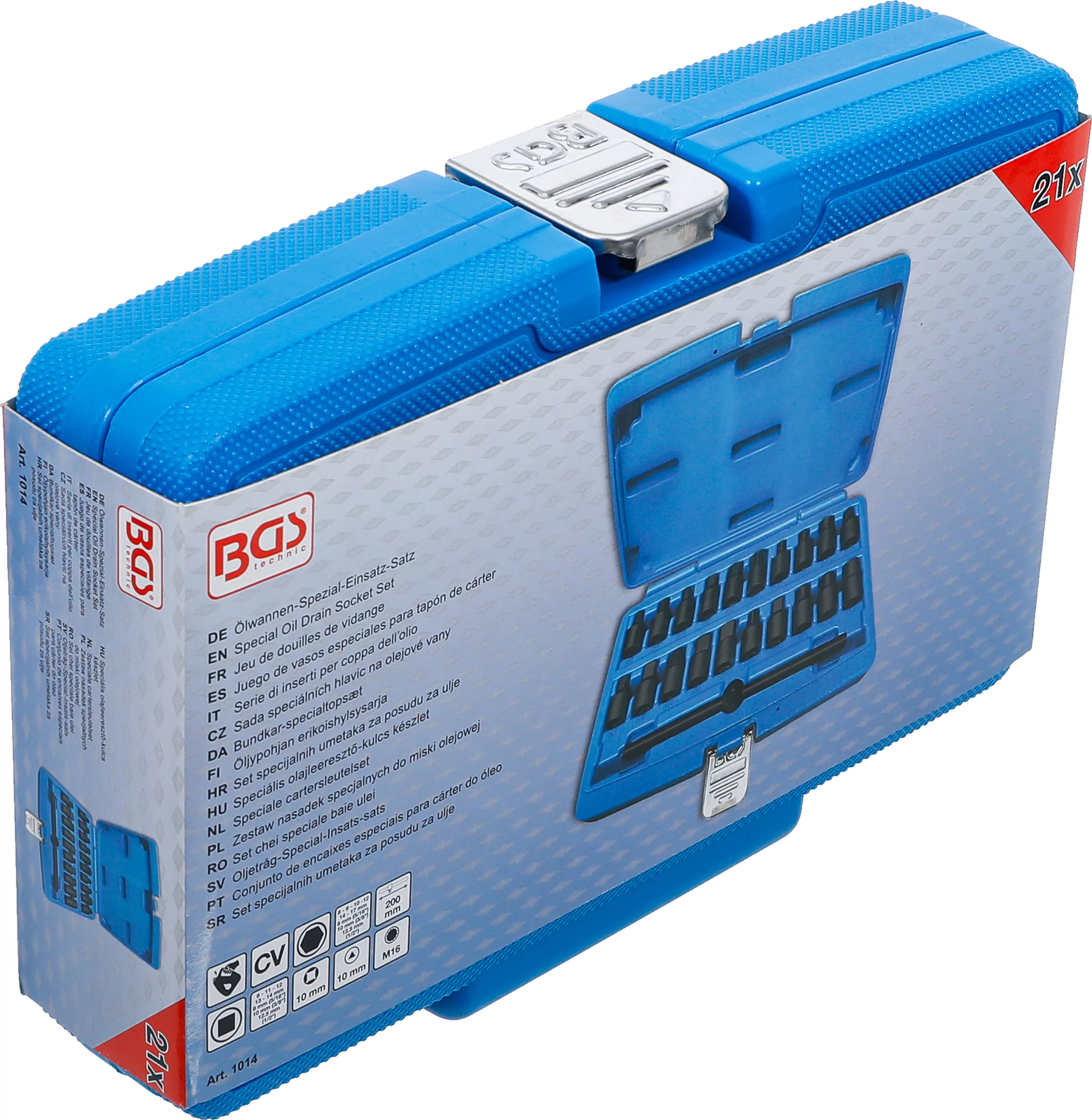 Ölwannen-Spezial-Einsatz-Satz | Antrieb Innenvierkant 10 mm (3/8") | 21-tlg.