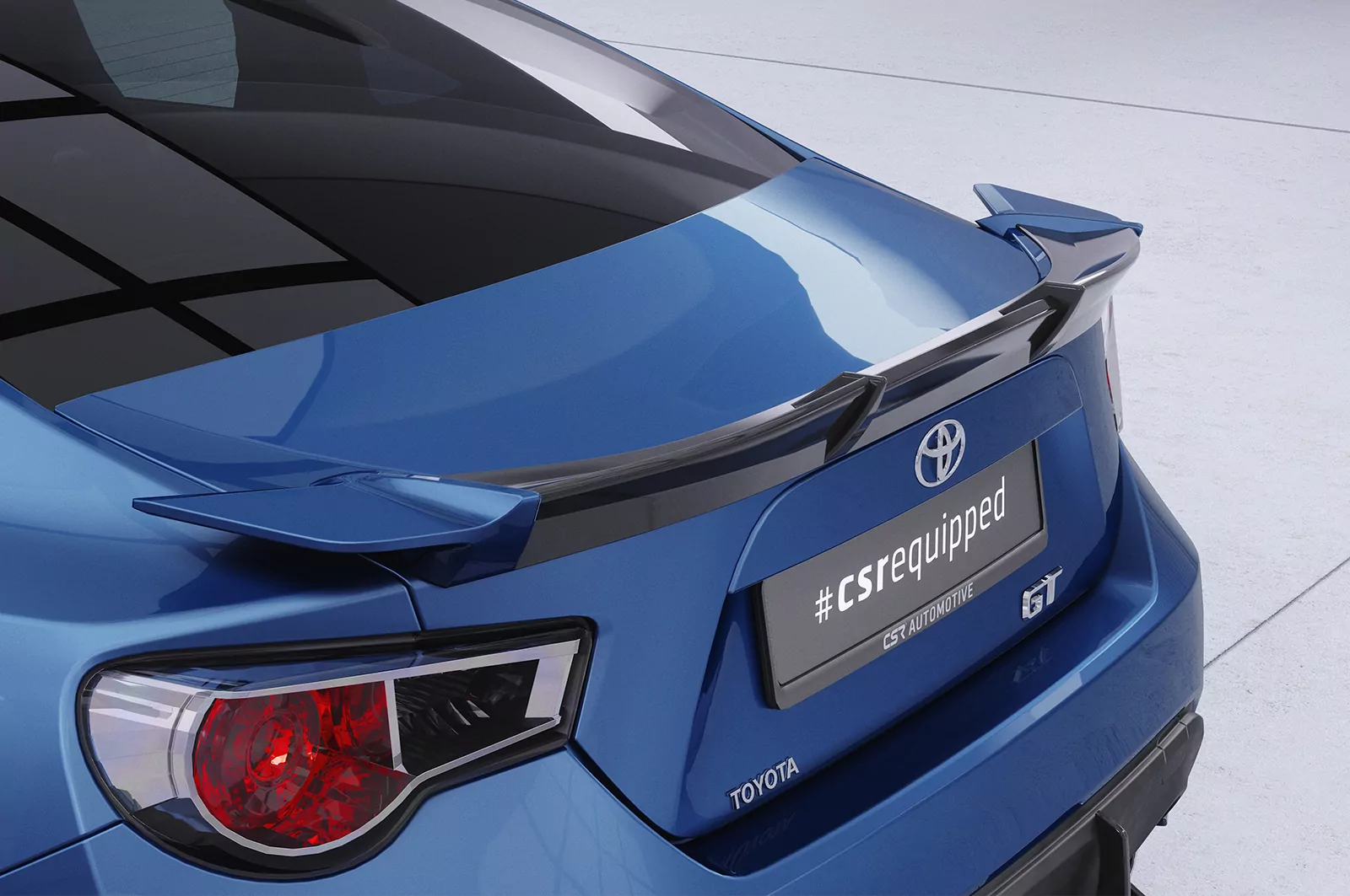 Heckflügel mit ABE für Toyota GT86 HF848 Schwarz Strukturiert