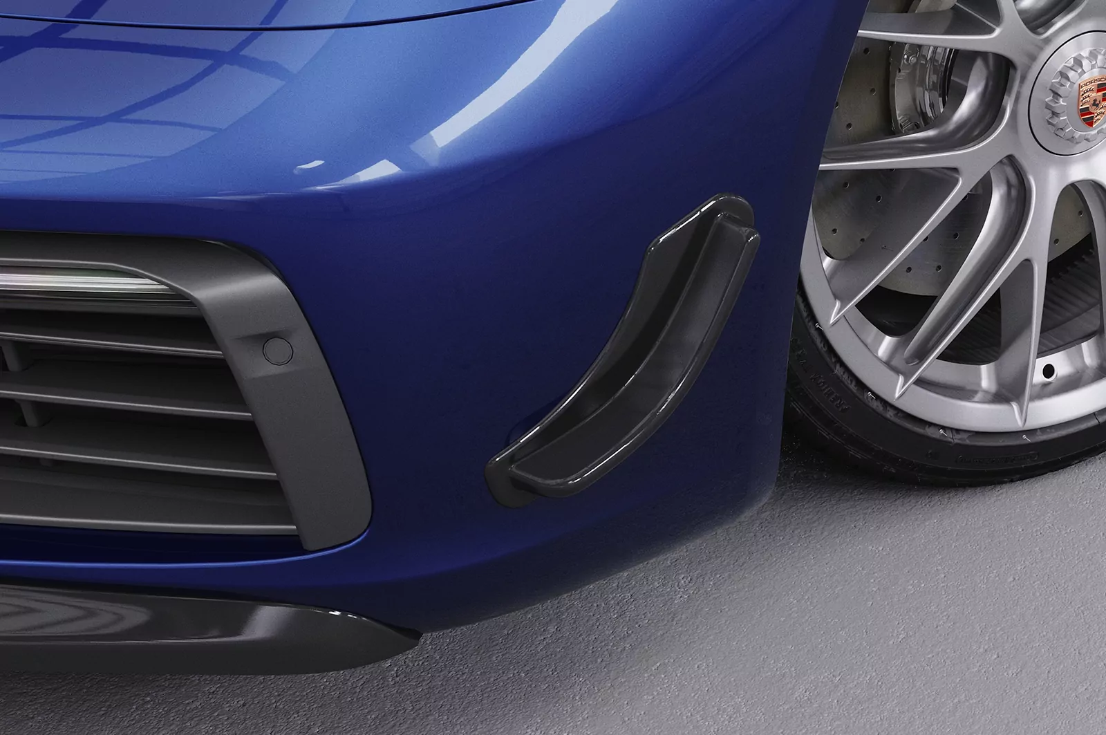 Performance Flaps für Porsche 911 / 992/991/997/996, Boxster 981, Cayman 981C FP015 Strukturiert (schwarz matt)