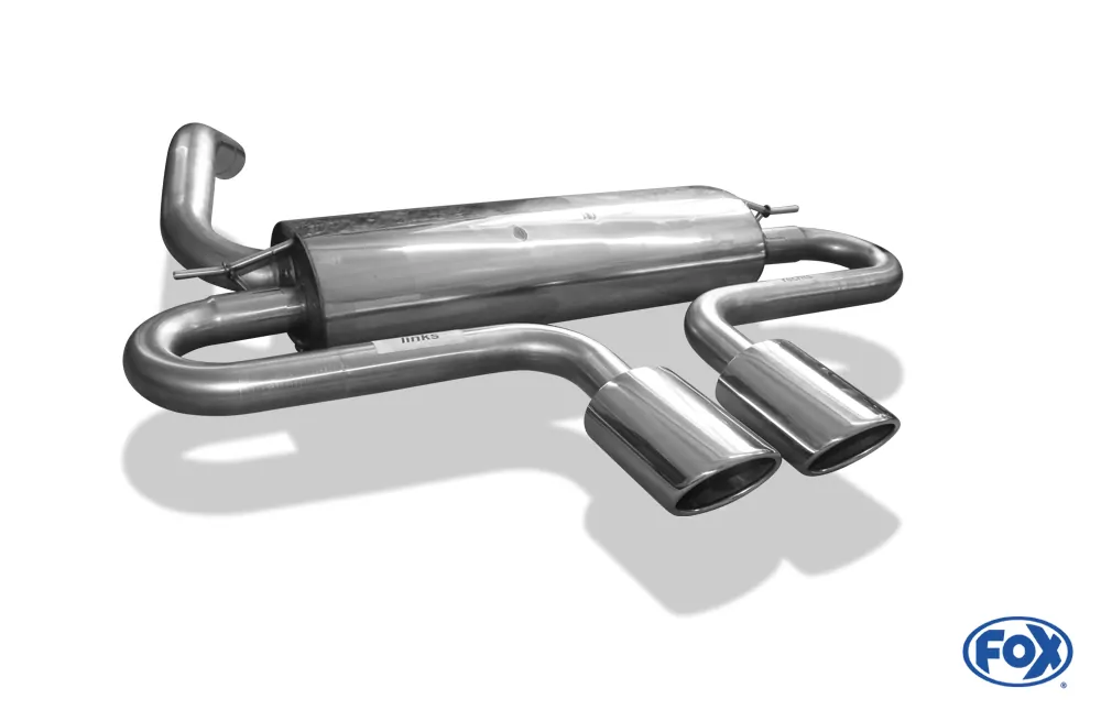 Ford Focus III ST Turnier  Endschalldämpfer quer Ausgang mittig - 2x115x85 Typ 32 mittig