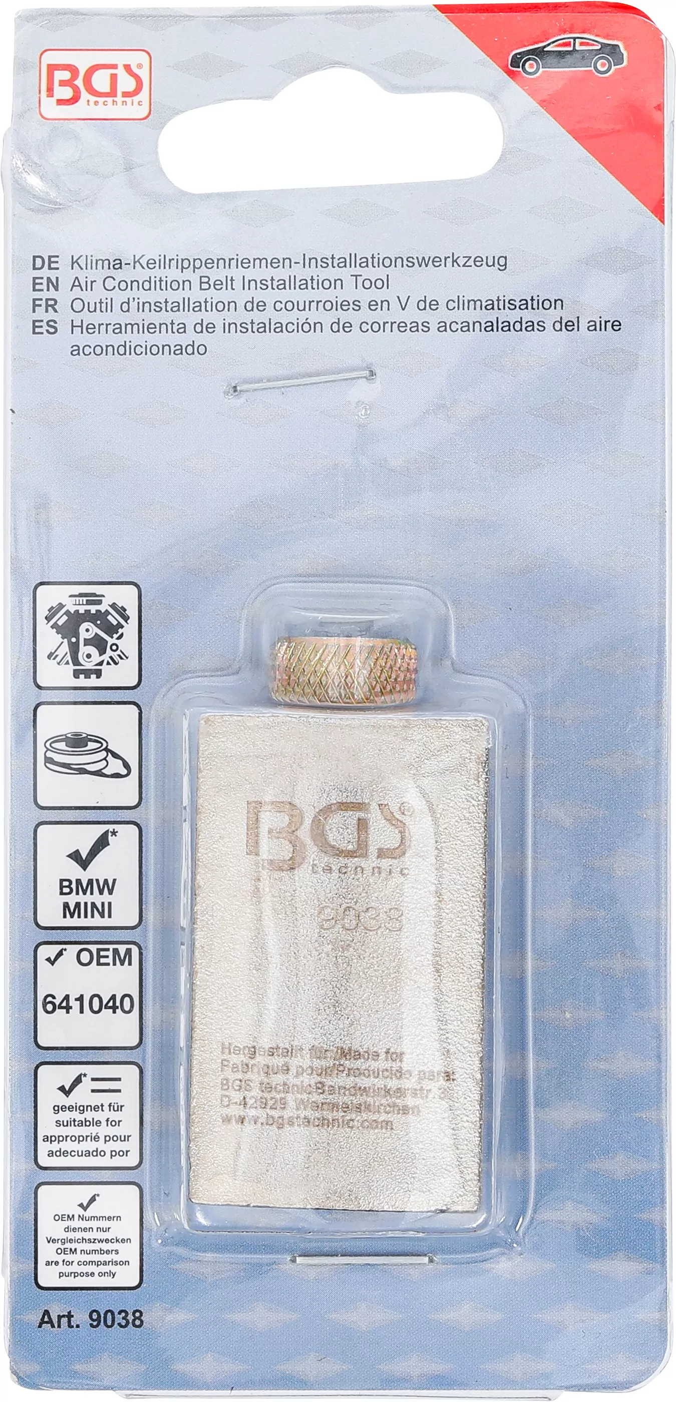 Klima-Keilrippenriemen-Installationswerkzeug für BMW N62 / MINI W17