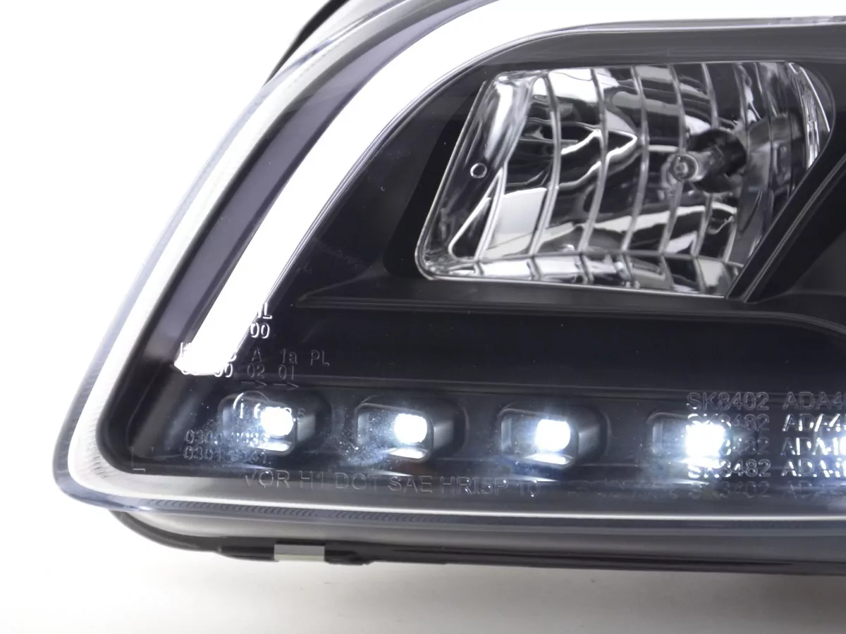 Scheinwerfer Set Daylight LED Tagfahrlicht Audi A4 B7 8E Bj. 04-08 schwarz
