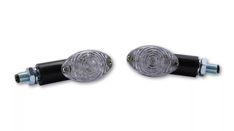 SHIN YO Cat Eye LED Indicators Black/Translucent E-Approved (Pair)