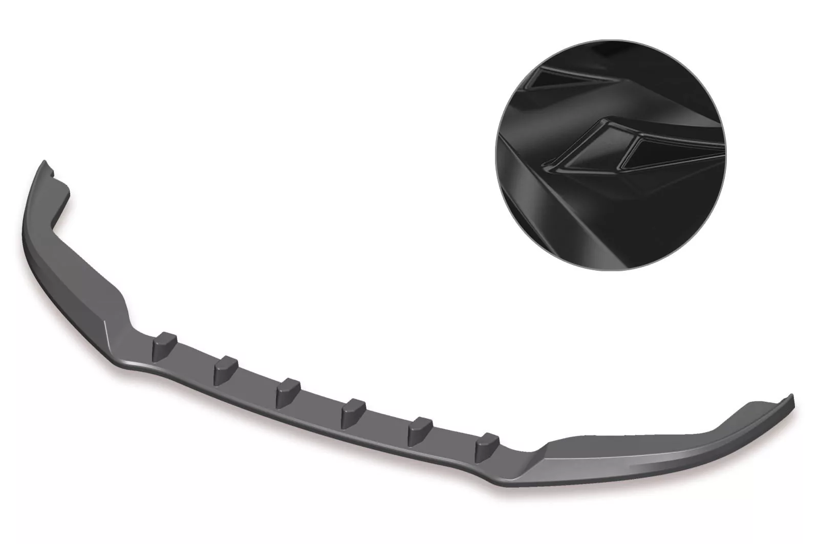 Cup-Spoilerlippe mit ABE für Porsche Panamera 1 GTS/Turbo Glossy (schwarz hochglanz)