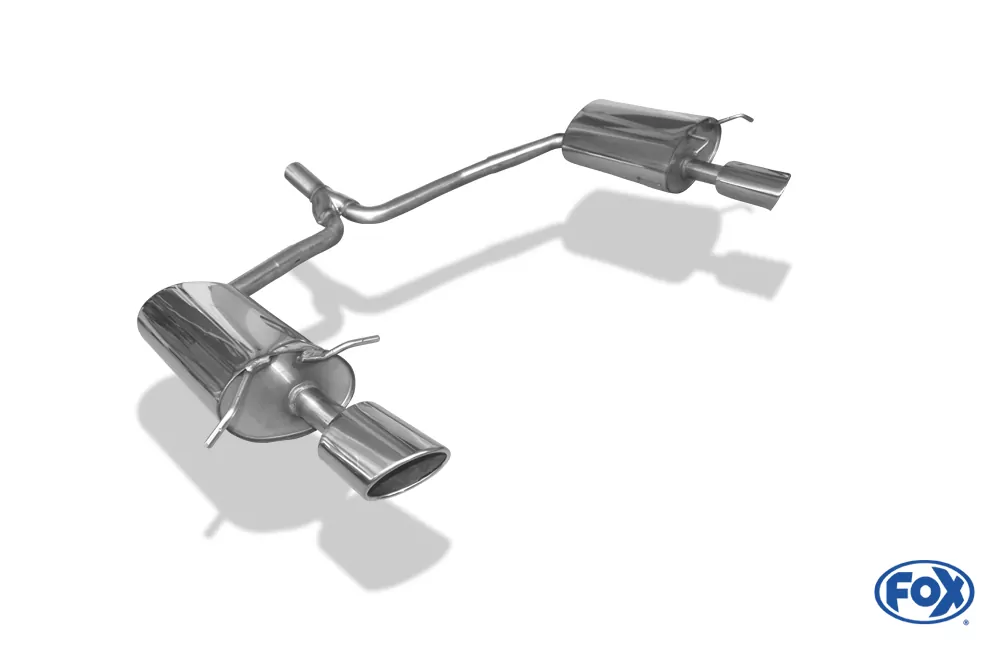 Mercedes C-Klasse 4 Zylinder - W204/S204  AMG-Paket Endschalldämpfer rechts/links mit Y-Verbindungsstück - 115x85 Typ 38 rechts/links