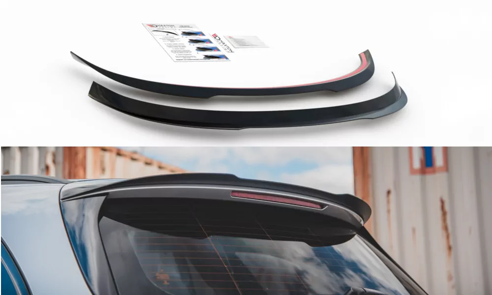 Spoiler CAP Passend Für Mercedes-Benz E63 AMG Kombi S213 Schwarz Hochglanz