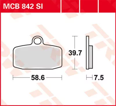 Scheibenbremsbeläge Mcb842si