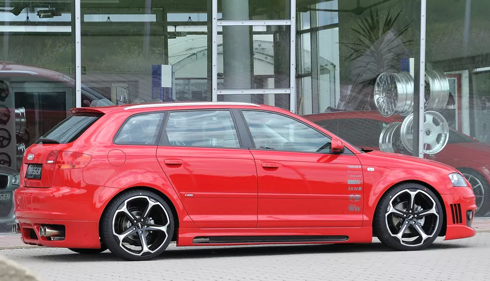 Rieger Seitenschweller rechts  carbon look für Audi A3 (8P) Sportback