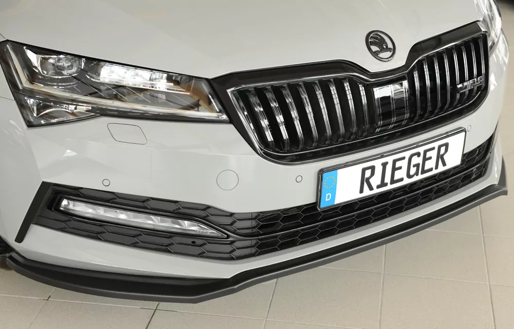 Rieger Spoilerschwert matt schwarz für Skoda Superb III (3T/3V) Combi 08.19- (ab Facelift 2)