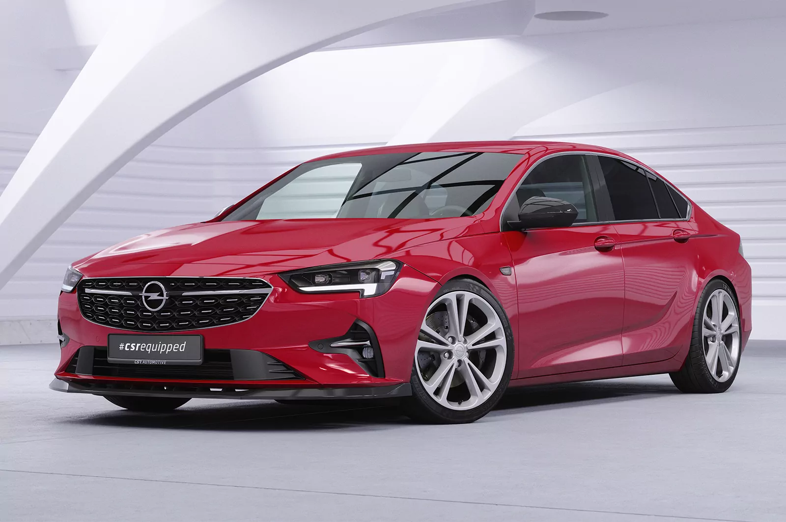 Cup-Spoilerlippe mit ABE für Opel Insignia B CSL619 Schwarz Strukturiert