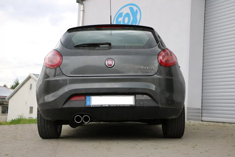 Fiat Bravo 198 für Modelle mit Stoßstangenausschnitt  Endschalldämpfer - 2x80 Typ 16