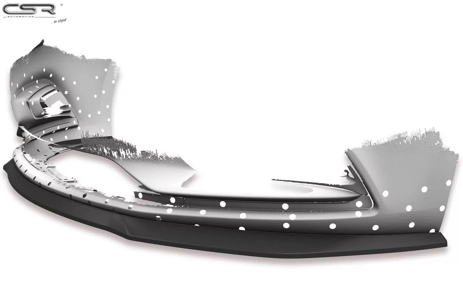 Cup-Spoilerlippe mit ABE für Opel Astra K CSL419-M Carbon Look (matt)