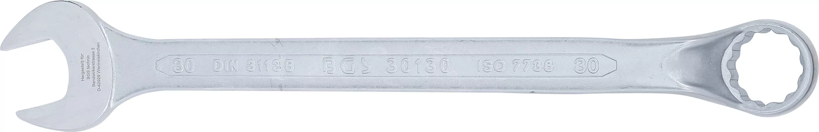 Maul-Ringschlüssel, gekröpft | SW 30 mm