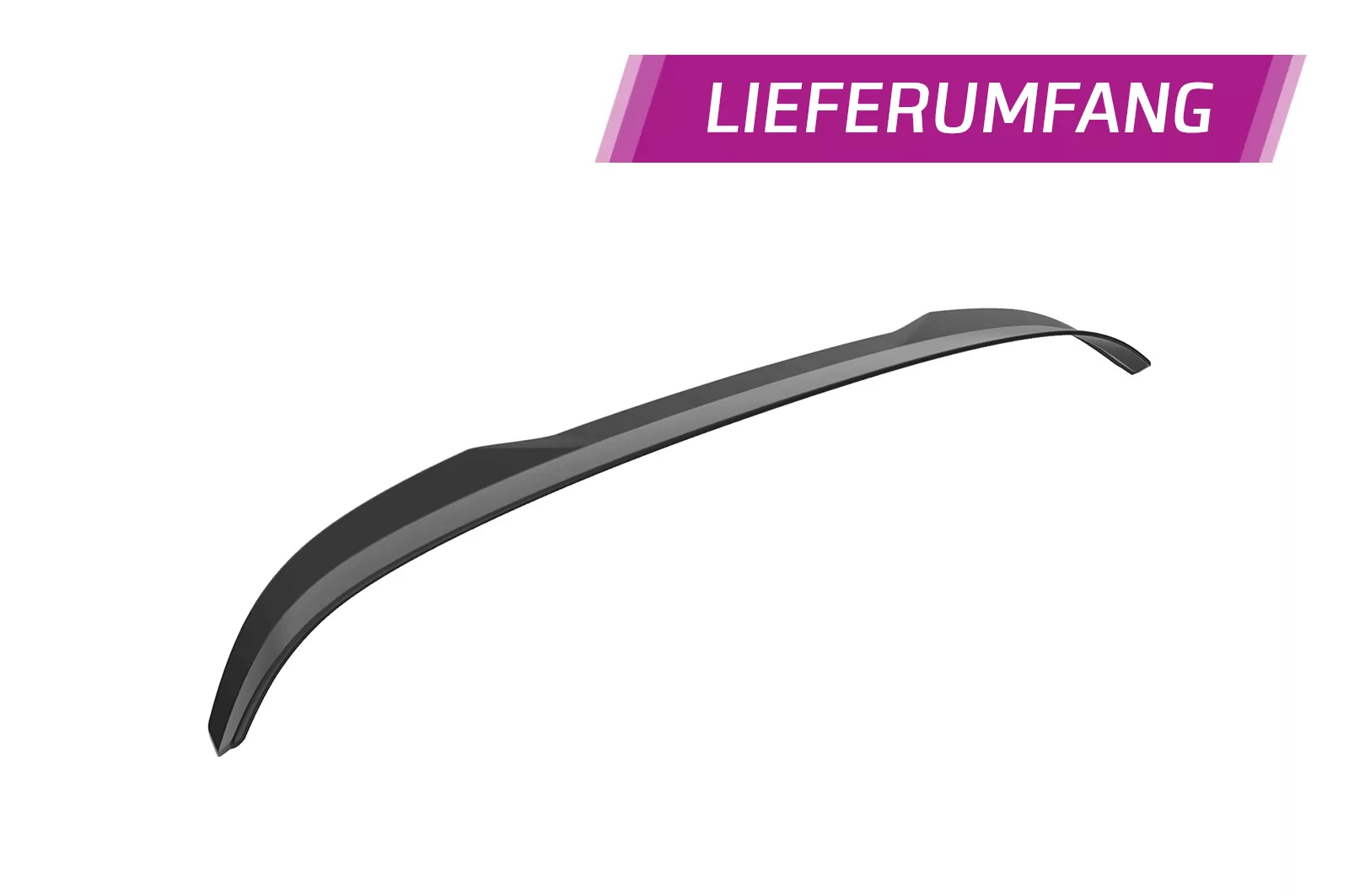 Heckflügel mit ABE für Skoda Kodiaq HF892 Schwarz Strukturiert