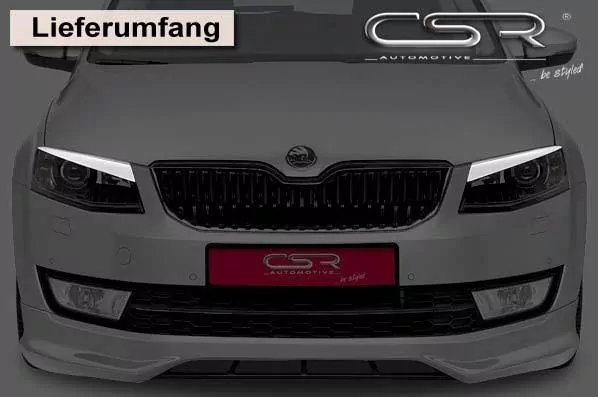 Scheinwerferblenden Carbon Look für Skoda Octavia 3 Typ 5E SB197-C Carbon Look Hochglanz