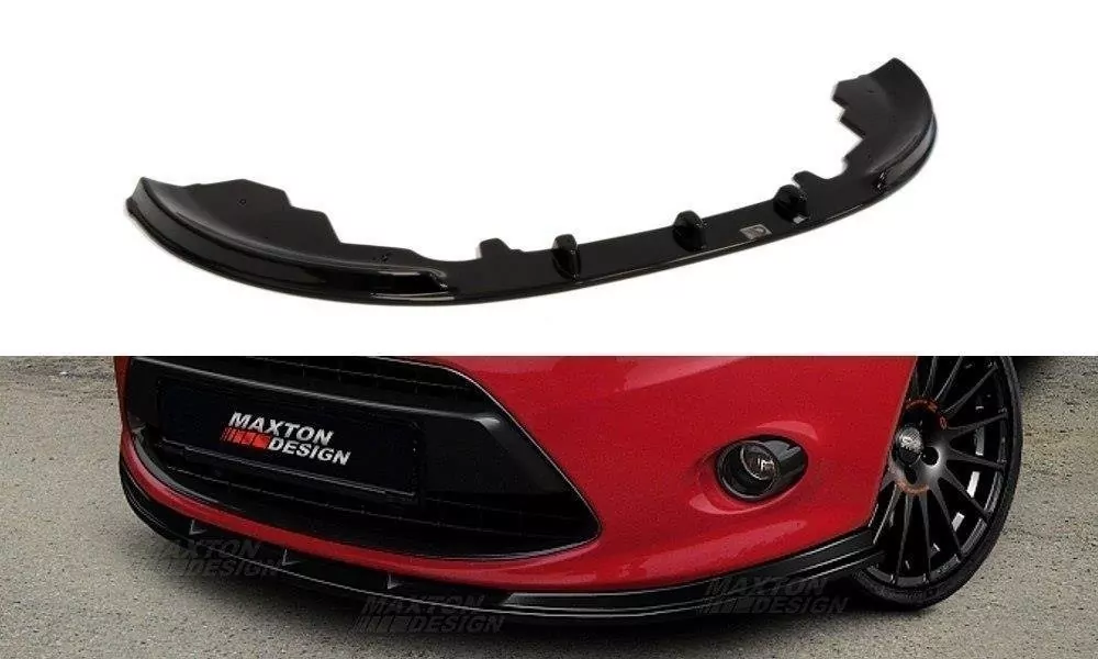 Front Ansatz Passend Für Passend Für FORD FIESTA MK7 STANDARD Schwarz Hochglanz Schwarz Hochglanz
