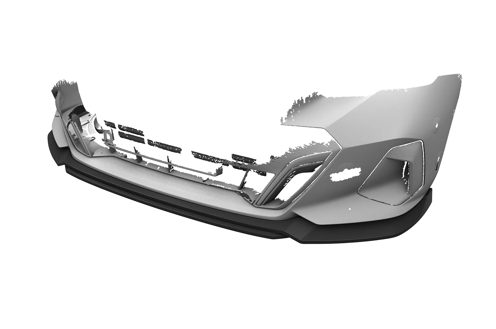 Cup-Spoilerlippe mit ABE für BMW 1er F40 CSL820 Schwarz Strukturiert