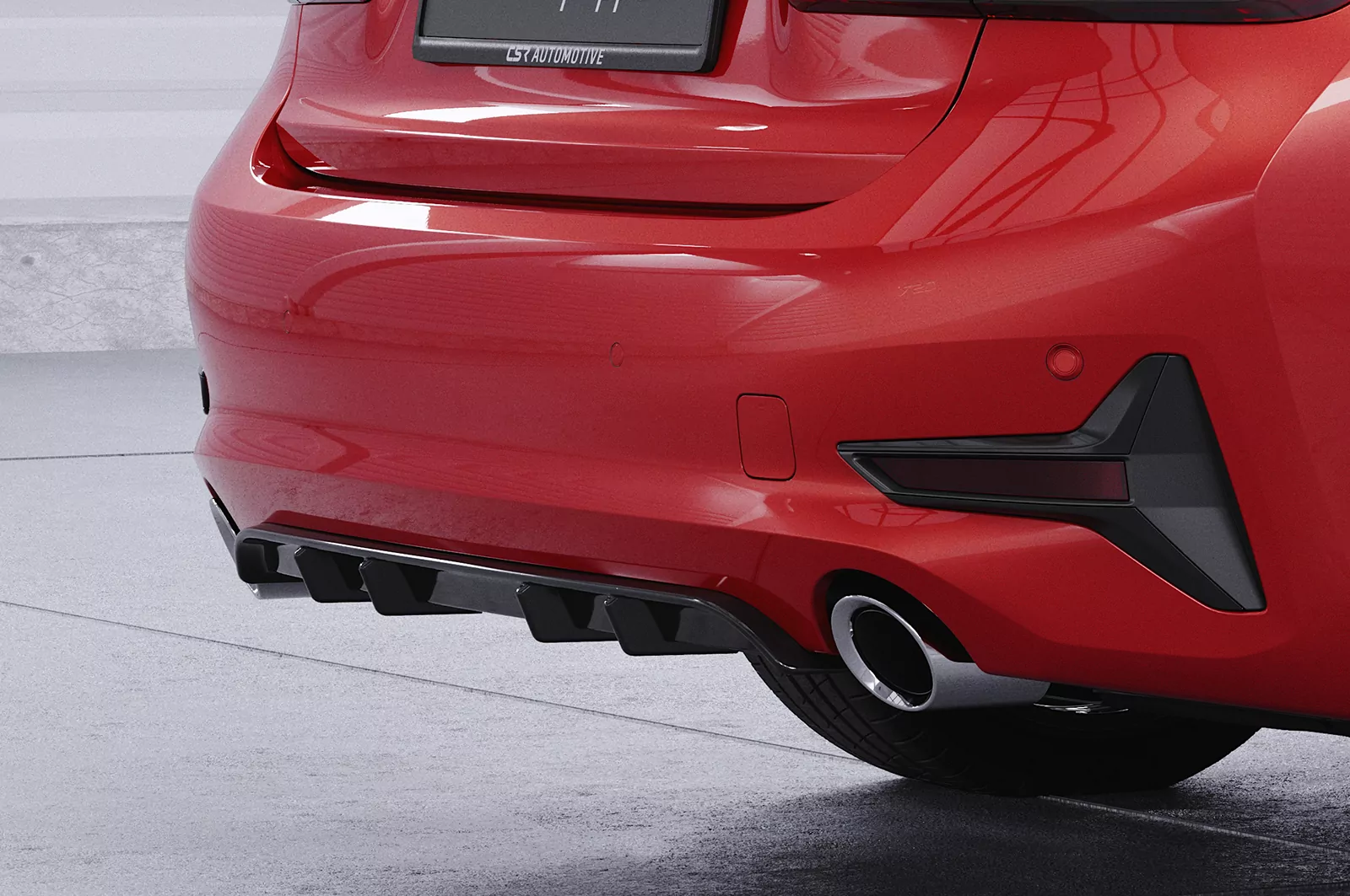 Heckansatz für BMW 3er Limousine und Touring (G20/G21) HA278 Strukturiert (schwarz matt)