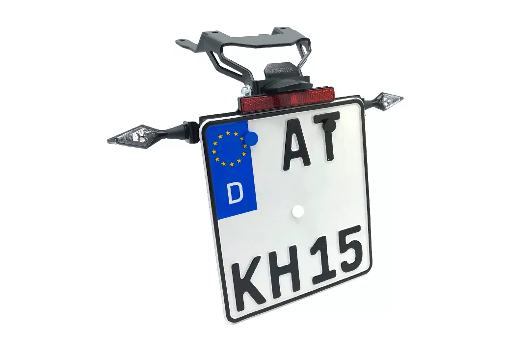 alpha Technik Kennzeichenhalter für KTM 790 Adventure ab Modelljahr 2019 und KTM 890 Adventure ab Modelljahr 2021-