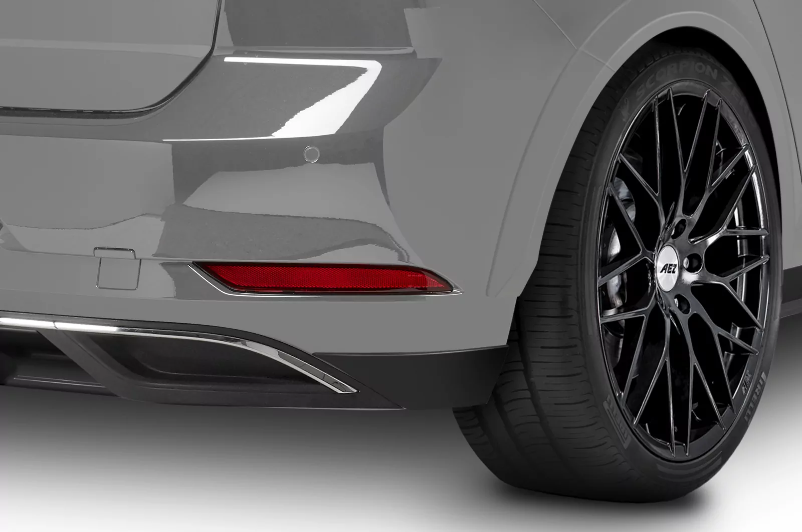 Heckansatz für VW Golf 7 GTI, GTD, R, R-Line HA234 Strukturiert (schwarz matt)