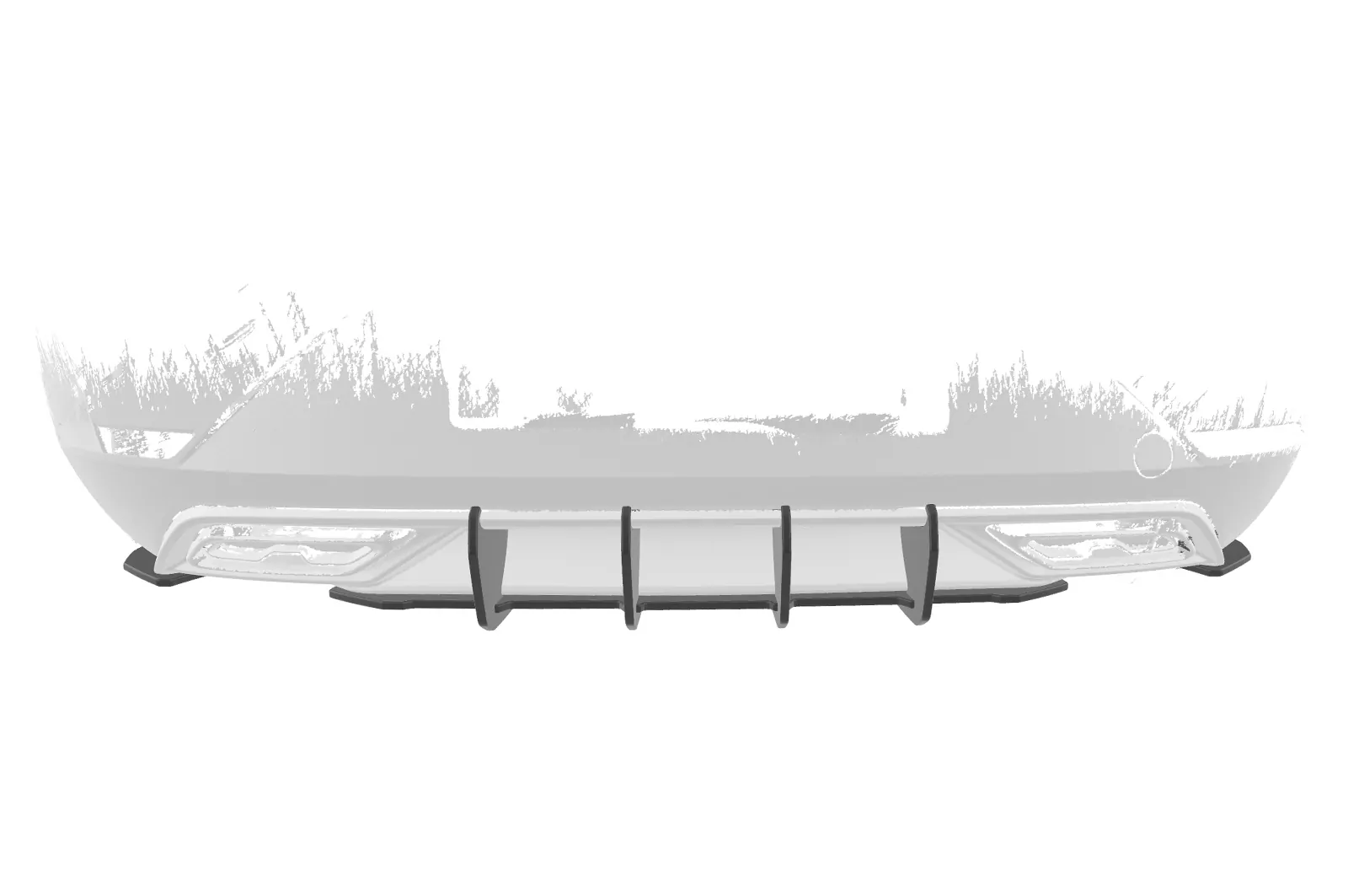 Racing Diffusor / Heckansatz für Seat Leon 4 (Typ KL) HA342