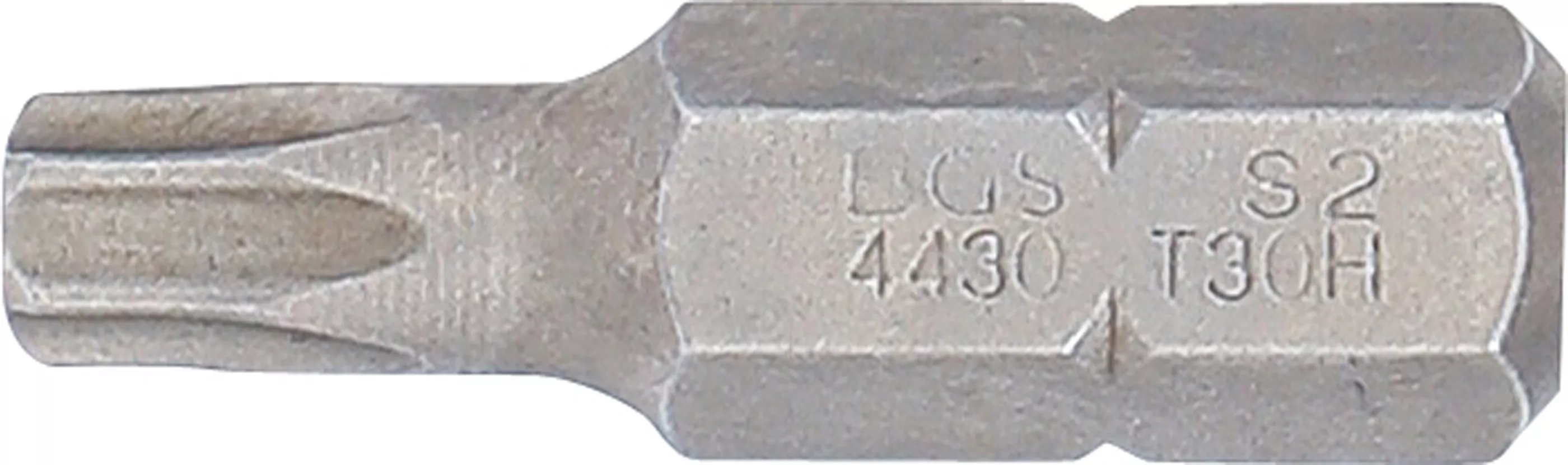 Bit | Länge 30 mm | Antrieb Außensechskant 8 mm (5/16") | T-Profil (für Torx) mit Bohrung T30