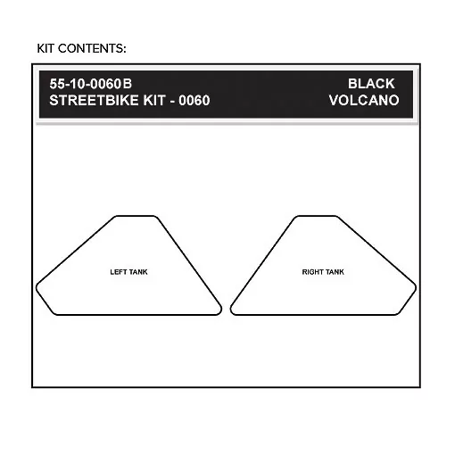 Stompgrip Traction Pad Volcano für Triumph Tiger 850 Sport 22 Schwarz