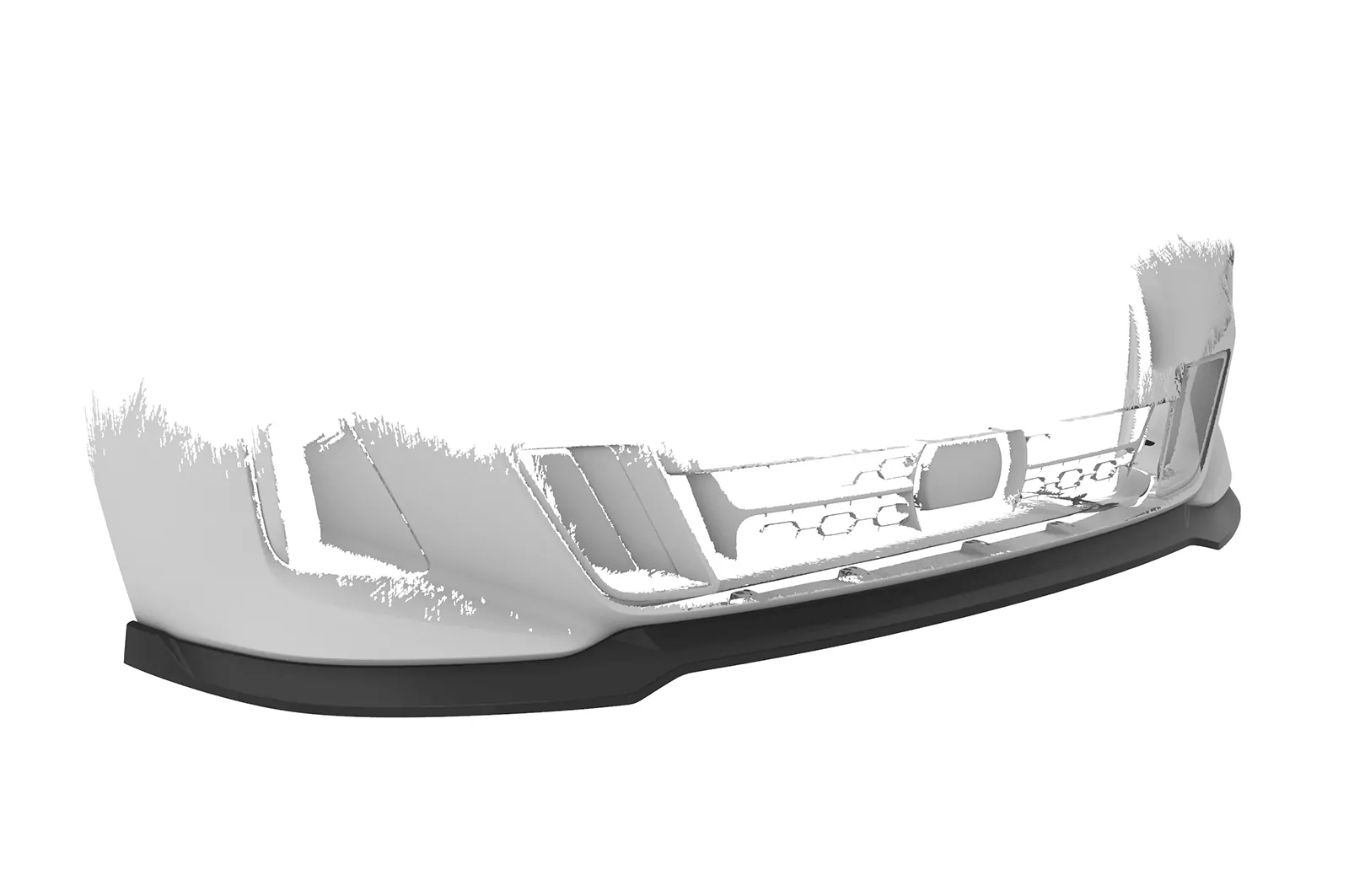 Cup-Spoilerlippe mit ABE für BMW 6er (G32) M-Paket CSL669 Schwarz Strukturiert