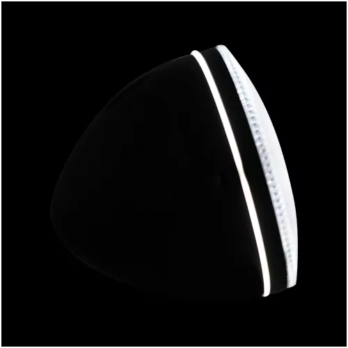 Scheinwerfer"skyline" 5-3/4", Led-standlichtring, H4, Seitliche Befestigung M6, Chrom, E-geprüft