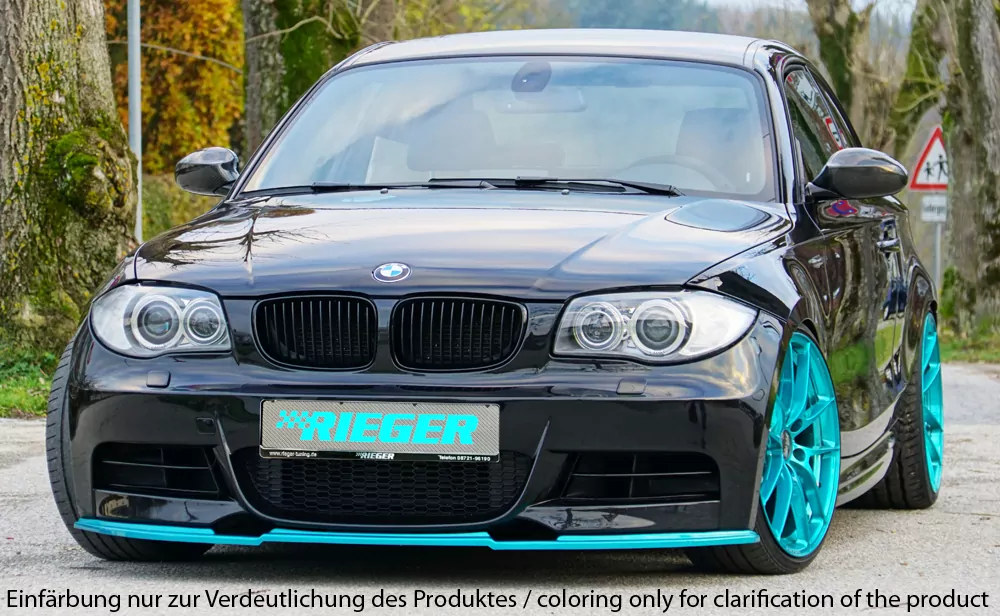 Rieger Spoilerschwert für BMW 1er E82, E88  (182 / 1C) | Coupé 10.07- nur für M-Paket-Frontschürze