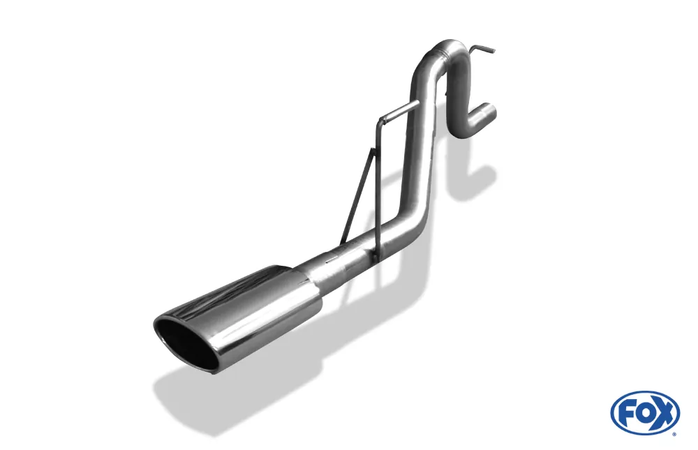 Dodge Nitro  Endrohrsystem einseitig rechts - 140x90 Typ 32