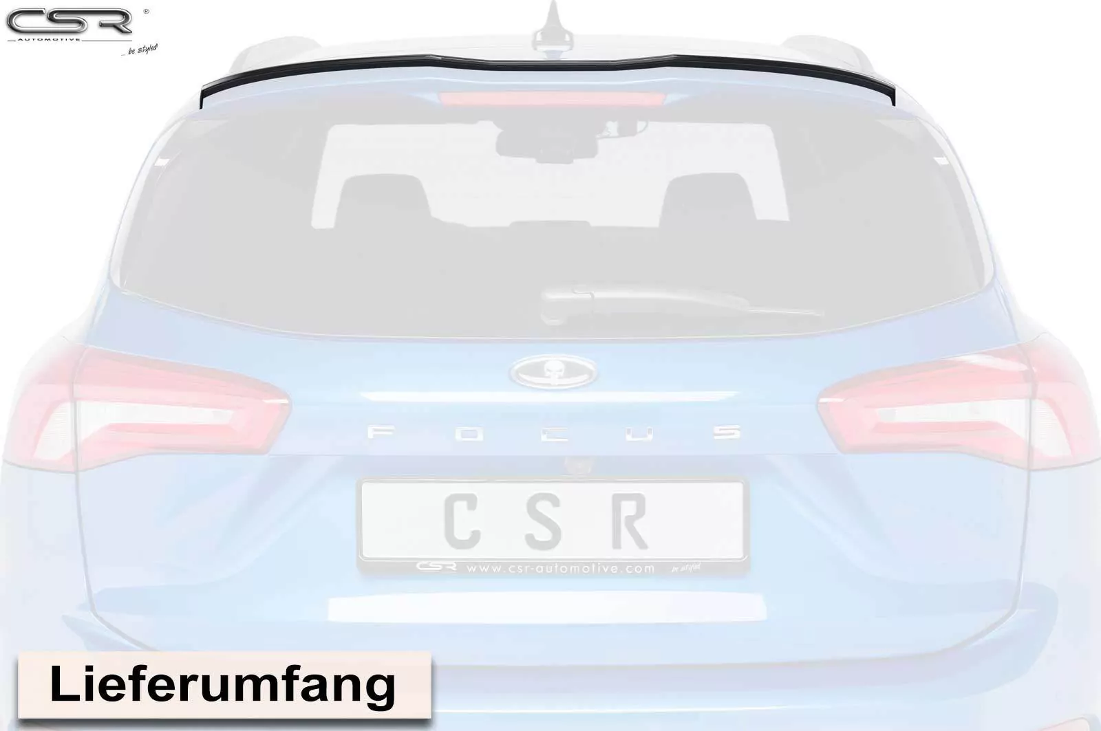 Heckflügel mit ABE für Ford Focus MK4 ST Turnier HF648-M Carbon Look (matt)