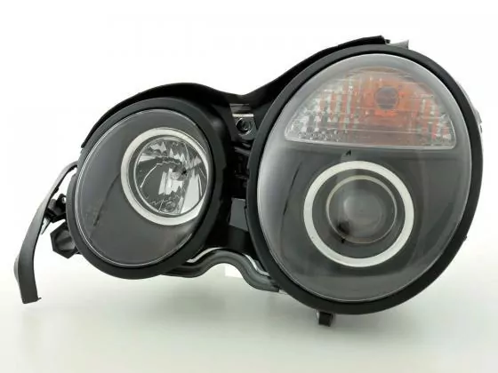 Scheinwerfer Set Mercedes E-Klasse Typ W210 Bj. 95-98 schwarz für Rechtslenker