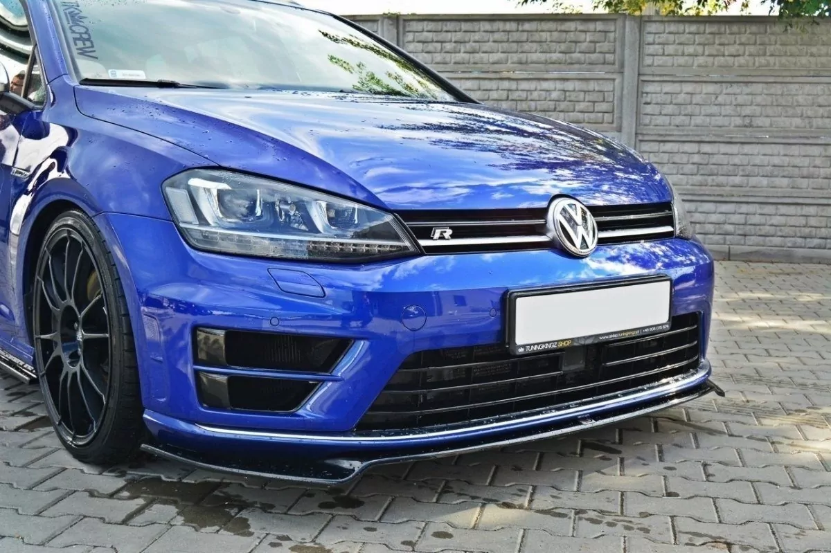 Front Ansatz Passend Für Passend Für VW GOLF 7 R Schwarz Hochglanz Schwarz Hochglanz