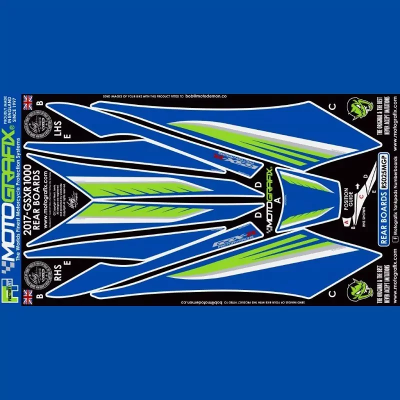 Motografix Steinschlagschutz hinten Suzuki GSX-R 1000/R 2017- RS025MGP