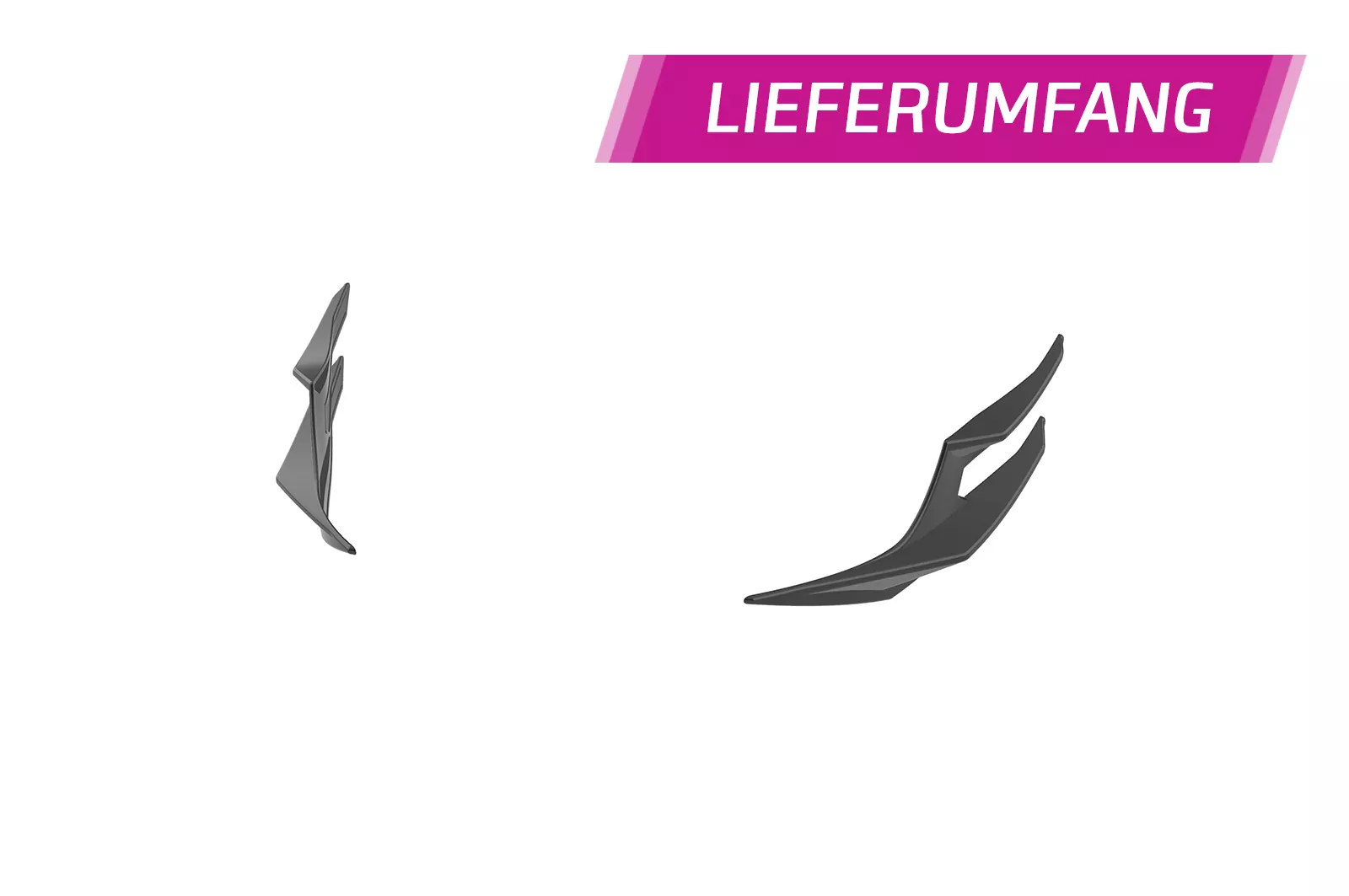 Performance Flaps für Ford Focus MK2 FP030 Schwarz Strukturiert