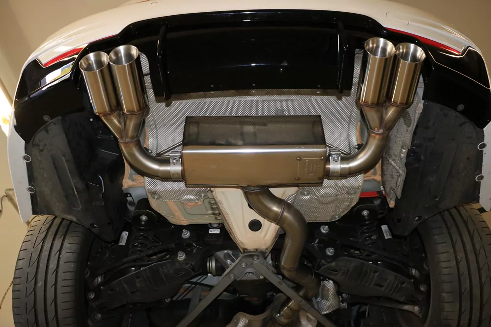 BMW F32/F33/F36 - 435i - M-Paket  Endschalldämpfer quer Ausgang rechts/links - 2x80 Typ 25 rechts/links