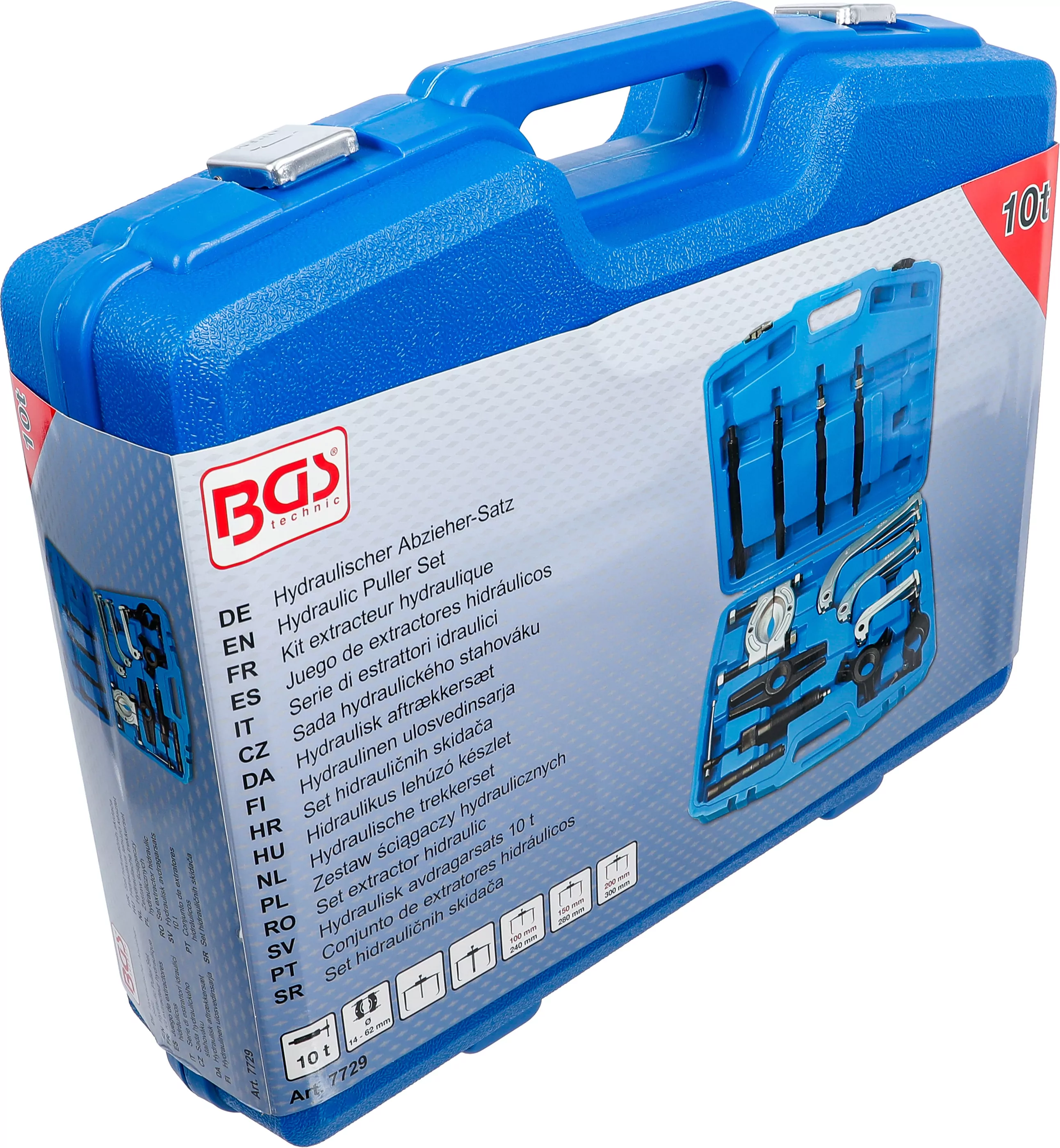 Hydraulischer Abzieher-Satz | 10 t | 25-tlg.