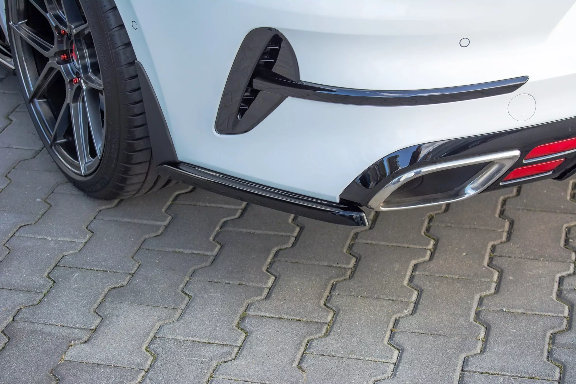 Heck Ansatz Flaps Diffusor Passend Für Diffusor Passend Für Kia ProCeed GT Mk3 Schwarz Hochglanz Schwarz Hochglanz