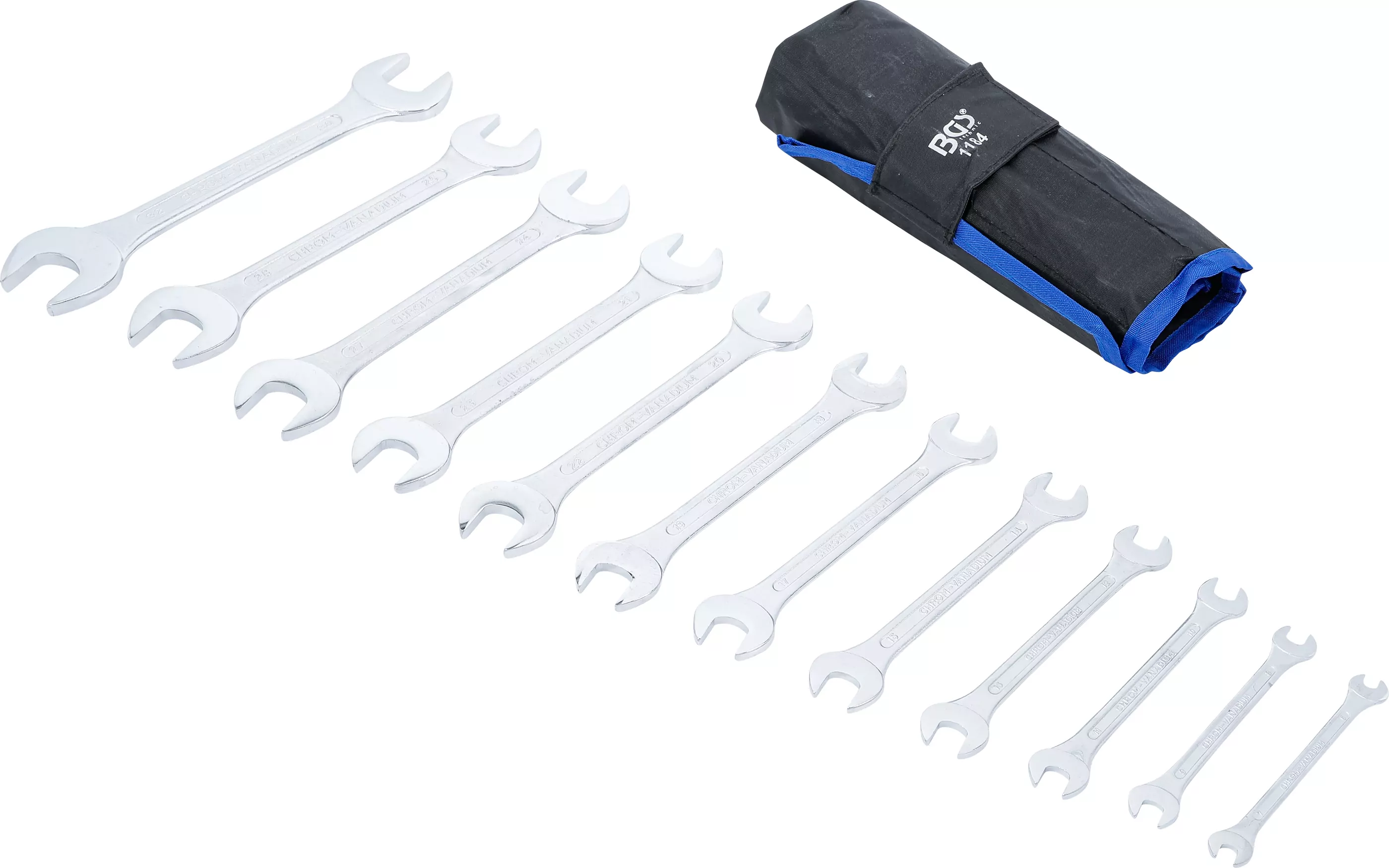 Doppel-Maulschlüssel-Satz | SW 6 x 7 - 30 x 32 mm | 12-tlg.