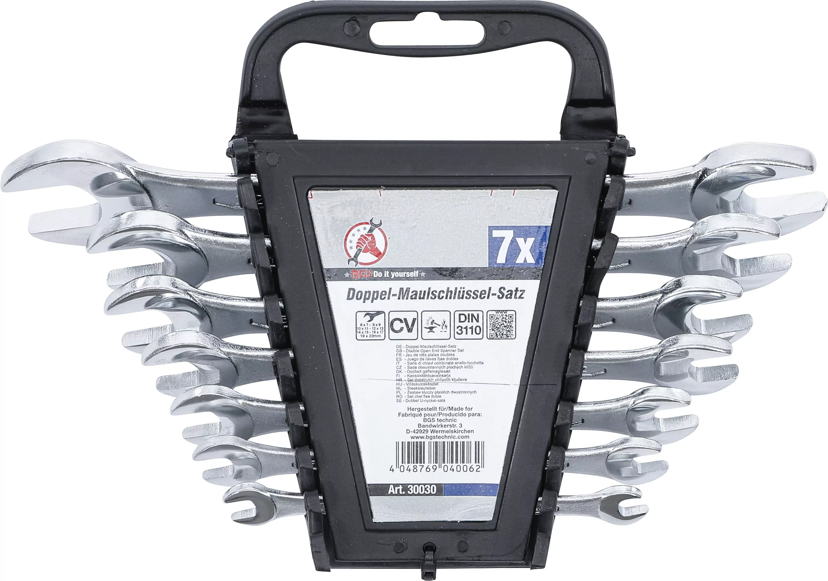 Doppel-Maulschlüssel-Satz | SW 6 x 7 - 19 x 22 mm | 7-tlg.