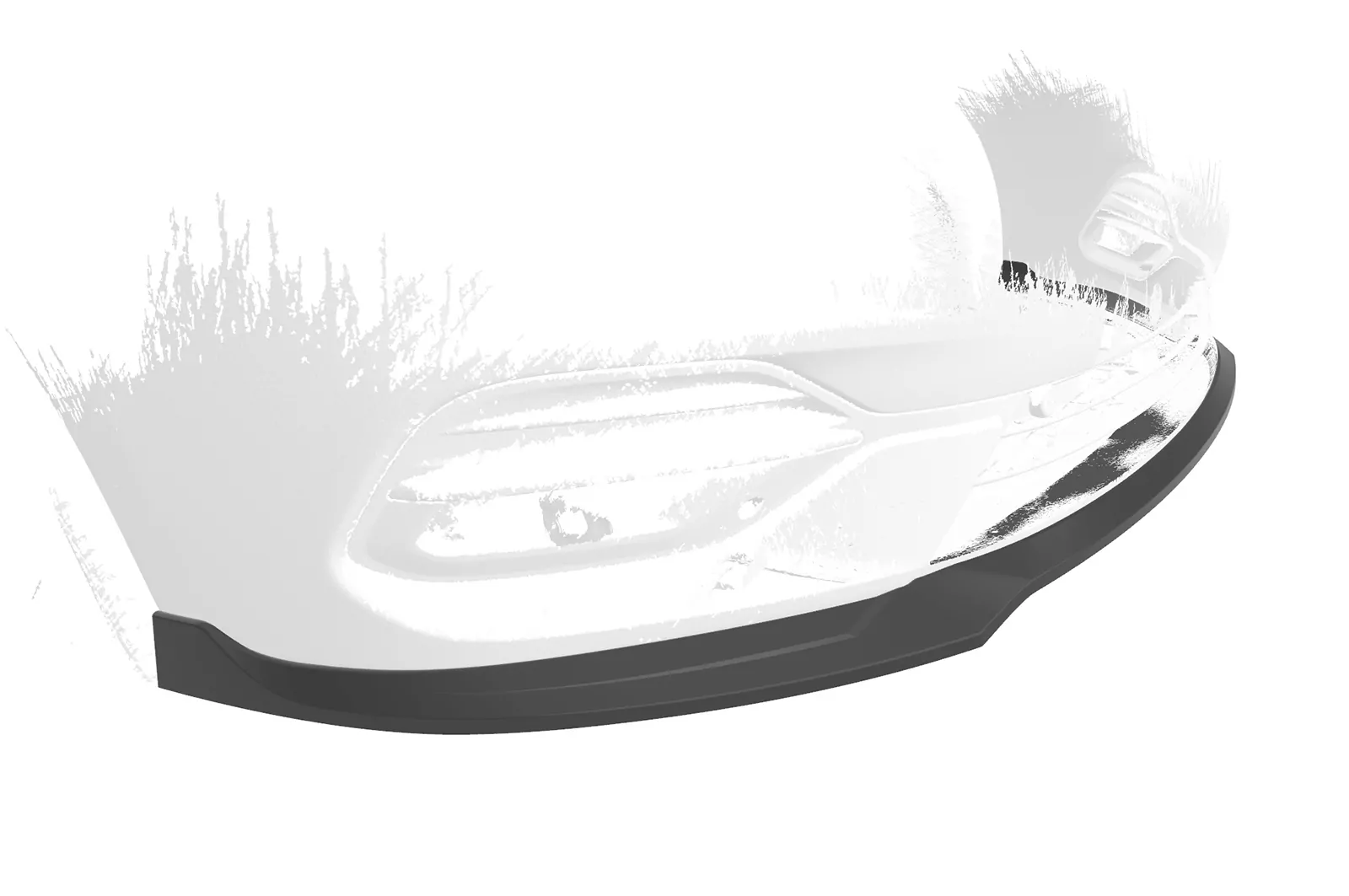 Cup-Spoilerlippe mit ABE für Opel Astra K CSL601 Schwarz Strukturiert