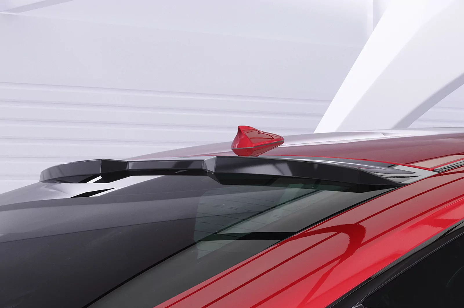 Heckscheibenblende für Infiniti Q60 Coupe HSB108 Schwarz Strukturiert