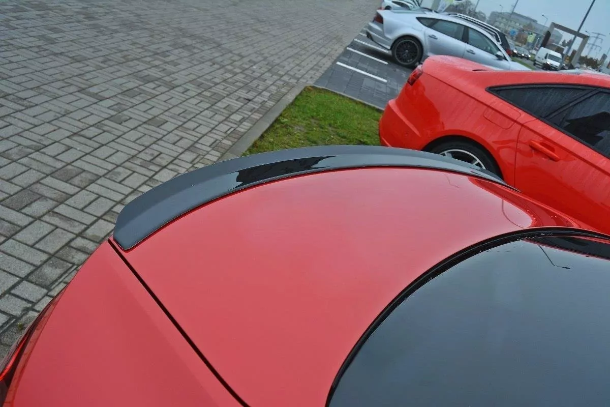 Spoiler CAP Passend Für Passend Für Audi A5 F5 S-Line Schwarz Hochglanz Schwarz Hochglanz