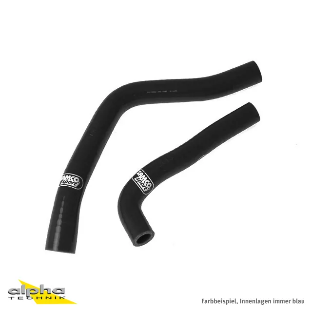 SAMCO SPORT Siliconschlauch Kit schwarz für Yamaha DT125R X Modelljahr 2005-2010
