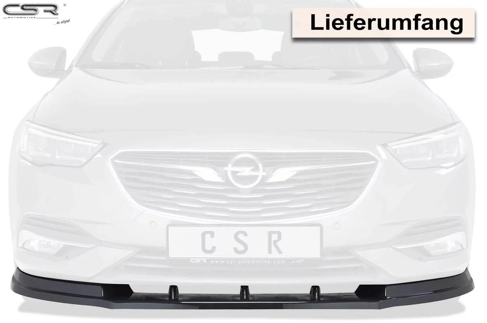 Cup-Spoilerlippe mit ABE für Opel Insignia B CSL310-M Carbon Look (matt)