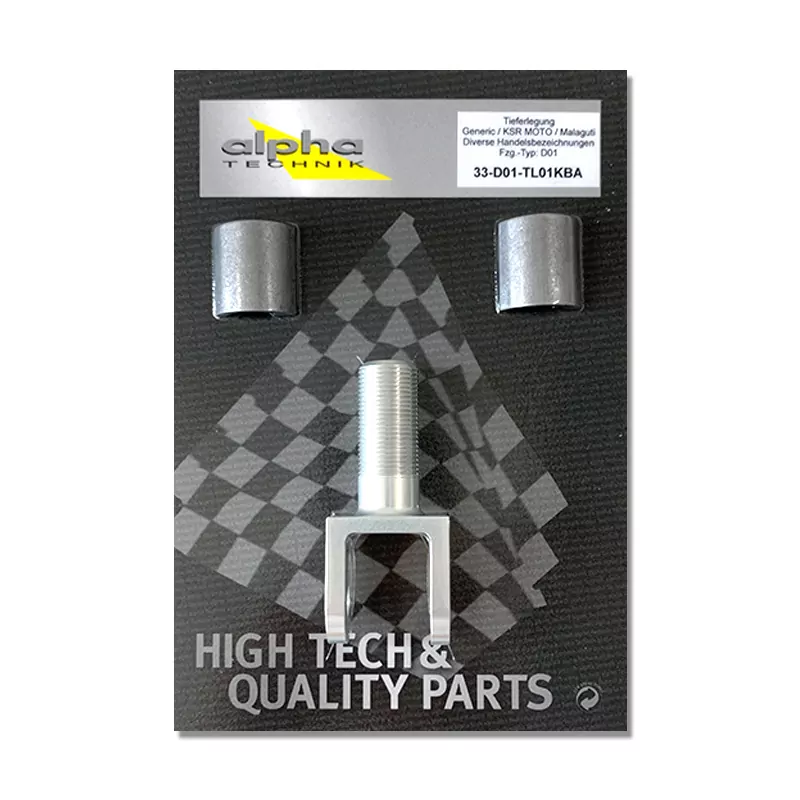 alpha Technik Tieferlegungssatz 25mm. für diverse Generic KSR Moto Malaguti Modelljahre 2019-