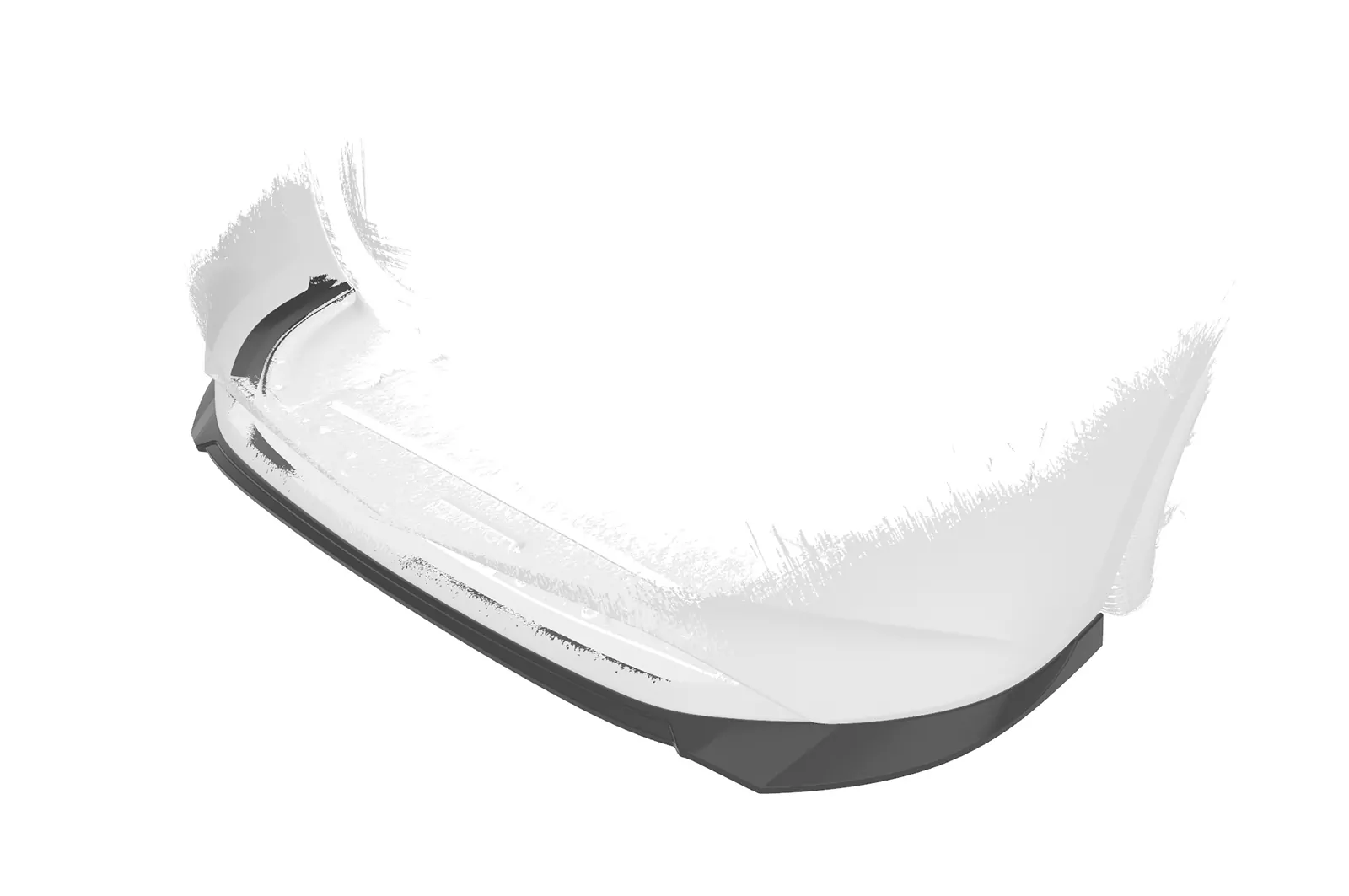 Cup-Spoilerlippe mit ABE für Mazda 3 (Typ BP) CSL649 Schwarz Strukturiert